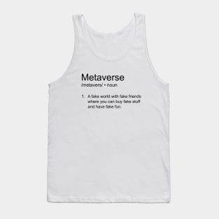 Metaverse funny definition Tank Top